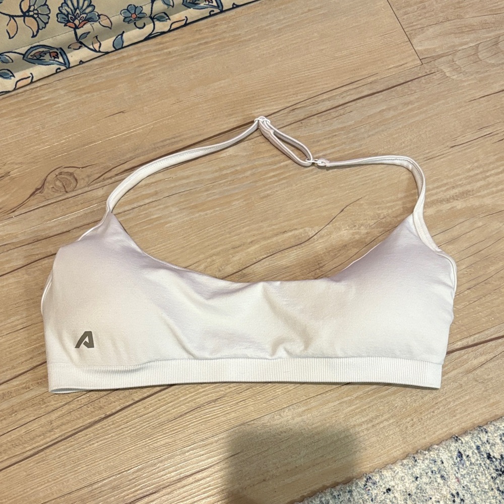 Alphalete White Minimal Sports Bra